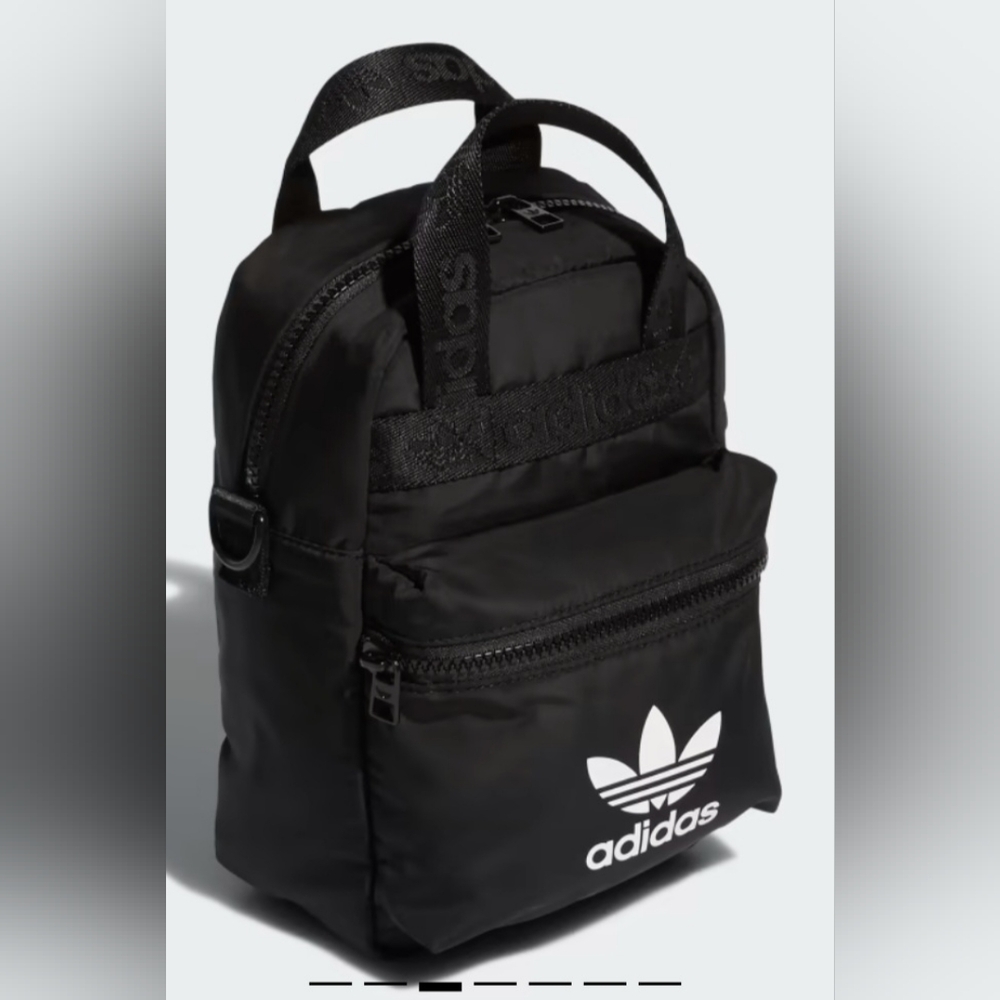 Micro Mini Adidas Black Backpack And Crossbody Unisex